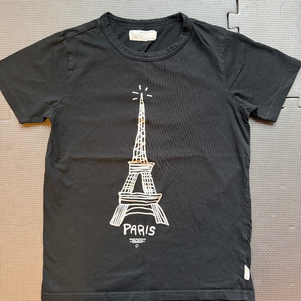 White CHOCOOLATE "Paris Eiffel Tower" Graphic Tee